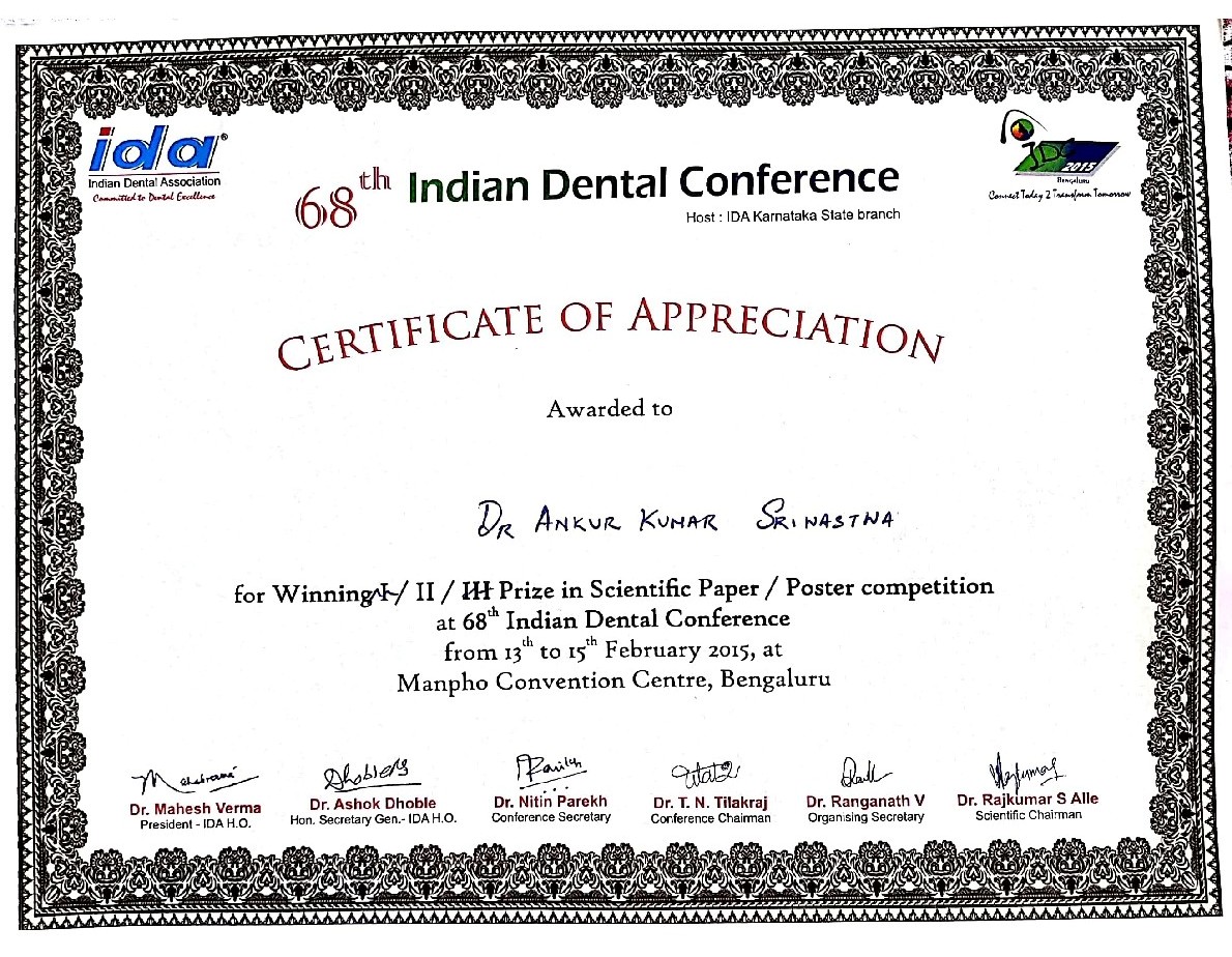 Dental Care Centre,Registration & Certifications